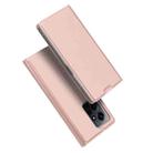For Xiaomi Redmi Note 12 4G Global DUX DUCIS Skin Pro Series Leather Phone Case(Pink) - 1