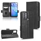 For TCL 30 SE 5G / 30E / 306 / 305 Symmetrical Triangle Leather Phone Case(Black) - 1