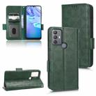 For TCL 30 SE 5G / 30E / 306 / 305 Symmetrical Triangle Leather Phone Case(Green) - 1