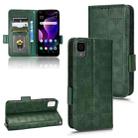 For TCL 30 Z T602DL Symmetrical Triangle Leather Phone Case(Green) - 1