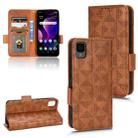 For TCL 30 Z T602DL Symmetrical Triangle Leather Phone Case(Brown) - 1