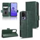 For TCL 40 R Symmetrical Triangle Leather Phone Case(Green) - 1