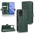 For TCL 40 SE Symmetrical Triangle Leather Phone Case(Green) - 1