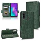 For TCL L10 Pro Symmetrical Triangle Leather Phone Case(Green) - 1