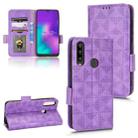 For TCL L10 Pro Symmetrical Triangle Leather Phone Case(Purple) - 1