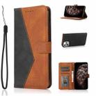 For iPhone 13 Pro Dual-color Stitching Leather Phone Case(Black Brown) - 1