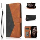 For Nokia 2.3 Dual-color Stitching Leather Phone Case(Black Brown) - 1