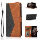 For Nokia 5.4 / 3.4 Dual-color Stitching Leather Phone Case(Black Brown) - 1