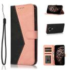 For Nokia 5.4 / 3.4 Dual-color Stitching Leather Phone Case(Black Rose Gold) - 1