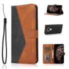 For Nokia 6.2 / 7.2 Dual-color Stitching Leather Phone Case(Black Brown) - 1