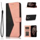 For Nokia G10 / G20 / 6.3 Dual-color Stitching Leather Phone Case(Black Rose Gold) - 1