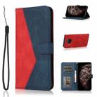 For Nokia X10 / X20 Dual-color Stitching Leather Phone Case(Red Blue) - 1