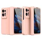 For OPPO Find N2 Macaron Magnetic Hinge Full Coverage Phone Case(Pink) - 1