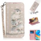 For Xiaomi Redmi Note 9 Pro 3D Colored Drawing Horizontal Flip Leather Case with Holder & Card Slot & Wallet & Lanyard(Three Squirrels) - 1