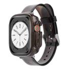 For Apple Watch Ultra 49mm Glacier Jelly Clear TPU Case Watch Band(Black) - 1