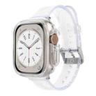 For Apple Watch Ultra 49mm Glacier Jelly Clear TPU Case Watch Band(Transparent) - 1