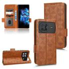 For vivo X Note Symmetrical Triangle Leather Phone Case(Brown) - 1