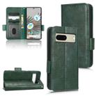 For Google Pixel 7 Symmetrical Triangle Leather Phone Case(Green) - 1