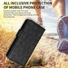 For Asus Zenfone 9 Symmetrical Triangle Leather Phone Case(Black) - 7