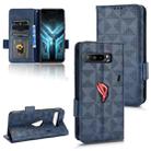 For Asus ROG Phone 3 Strix / 3 ZS661KL Symmetrical Triangle Leather Phone Case(Blue) - 1