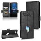 For Asus ROG Phone 5 Symmetrical Triangle Leather Phone Case(Black) - 1