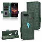 For Asus ROG Phone II Symmetrical Triangle Leather Phone Case(Green) - 1