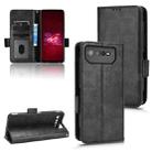 For Asus ROG Phone 6 Symmetrical Triangle Leather Phone Case(Black) - 1