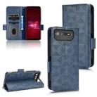For Asus ROG Phone 6 Symmetrical Triangle Leather Phone Case(Blue) - 1