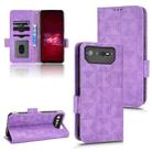 For Asus ROG Phone 6 Symmetrical Triangle Leather Phone Case(Purple) - 1