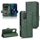 For Asus Zenfone 8 ZS590KS Symmetrical Triangle Leather Phone Case(Green) - 1