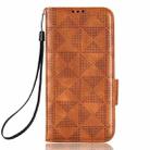 For Asus Zenfone 8 ZS590KS Symmetrical Triangle Leather Phone Case(Brown) - 2