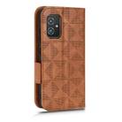 For Asus Zenfone 8 ZS590KS Symmetrical Triangle Leather Phone Case(Brown) - 3