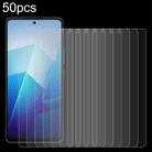 For vivo iQOO Z7x 50pcs 0.26mm 9H 2.5D Tempered Glass Film - 1