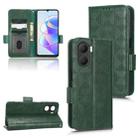 For Honor Play 40 Plus Symmetrical Triangle Leather Phone Case(Green) - 1