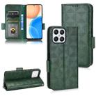 For Honor X8 Symmetrical Triangle Leather Phone Case(Green) - 1