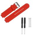 For Garmin Forerunner 620 Solid Color Replacement Wrist Strap Watchband(Red) - 1