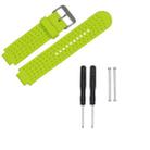 For Garmin Forerunner 620 Solid Color Replacement Wrist Strap Watchband(Lime) - 1