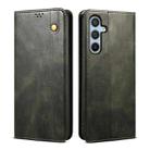 For Samsung Galaxy M14 Oil Wax Crazy Horse Texture Leather Phone Case(Green) - 1