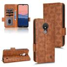 For Nokia C21 Symmetrical Triangle Leather Phone Case(Brown) - 1