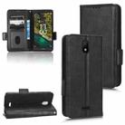 For Nokia C100 Symmetrical Triangle Leather Phone Case(Black) - 1