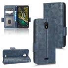 For Nokia C100 Symmetrical Triangle Leather Phone Case(Blue) - 1