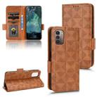 For Nokia G21 / G11 Symmetrical Triangle Leather Phone Case(Brown) - 1
