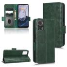 For Motorola Moto E22 4G / E22i 4G Symmetrical Triangle Leather Phone Case(Green) - 1