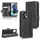 For Motorola Moto G13 / G23 4G Symmetrical Triangle Leather Phone Case(Black) - 1