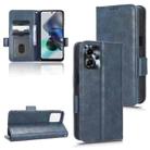 For Motorola Moto G13 / G23 4G Symmetrical Triangle Leather Phone Case(Blue) - 1