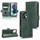 For Motorola Moto G13 / G23 4G Symmetrical Triangle Leather Phone Case(Green) - 1