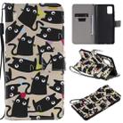 For Galaxy A51 Painting Horizontal Flip Leather Case with Holder & Card Slot & Lanyard(Cat) - 1