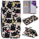 For Galaxy S20 Ultra Painting Horizontal Flip Leather Case with Holder & Card Slot & Lanyard(Cat) - 1