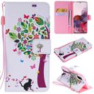 For Galaxy S20 Painting Horizontal Flip Leather Case with Holder & Card Slot & Lanyard(Cat and Tree) - 1