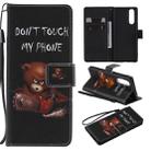 For Sony XZ5 Painting Horizontal Flip Leather Case with Holder & Card Slot & Lanyard(Bear) - 1